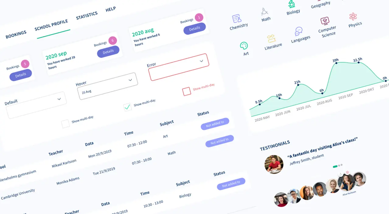 Modern recruitment tools dashboard preview